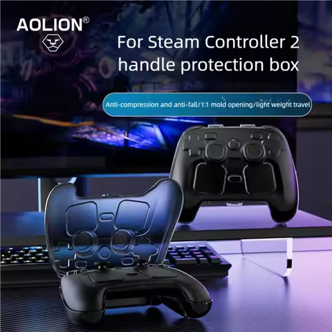 Aolion For Steam Controller 2 Transparent Hard Protector Cover Box For Steam Controller 2 Protective