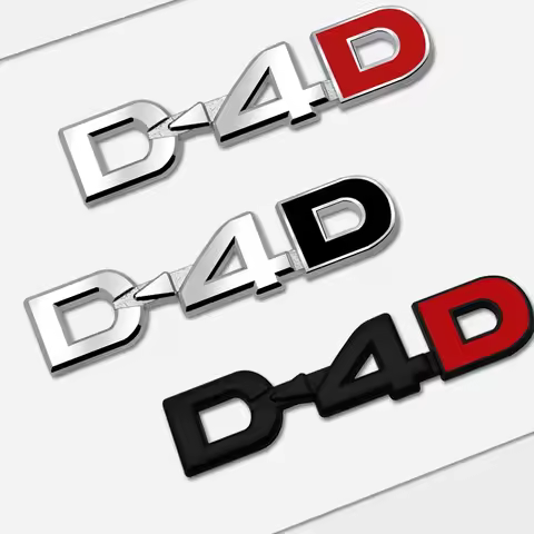 Auto Metal For Toyota D4D D-4D Camry Highlander RAV4 Yaris Corolla Hilux Car Styling 3D Badge Letter