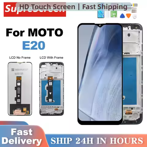 E20 Display For Motorola Moto E20 LCD Touch Screen Digiziter Assembly Replacment For Moto E20 XT2155