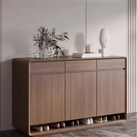 Strong Waterproof Shoe Cabinet Wood Design Large Luxury Space Saving Shoe Rack Living Room Szafka Na