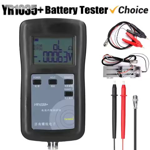 YR1035+ Battery Tester True 4-Wire Lithium Battery Internal Resistance Testing 100V Electric Vehicle