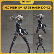 Action version 2B model. Wibu model, waifu model