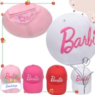 DEALSHOP Barbie Baseball Cap, Anime Cartoon Adjustable Barbie Kids Hat, Letters Polyester Sun Caps K