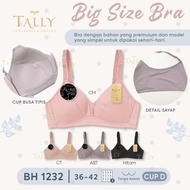 KATUN TALLY BRA BH JUMBO 1232 | CUP D | FULL CUP | No Wire | THIN FOAM | SIZE 36 - 42 | Hook 3 | Sof