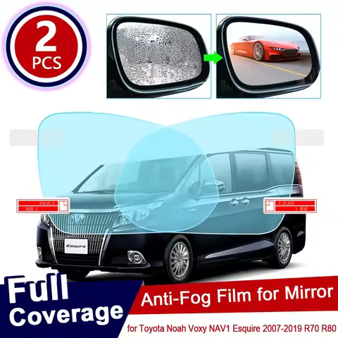 for Toyota Noah Voxy NAV1 Esquire 2007~2019 R70 R80 70 80 Car Rearview Mirror Protective Film Rainpr