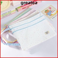 GREATEA Handbag, Polka Dot Design Large Capacity File Bag, INS Three Layers A4/A5 Exam Papers Storag