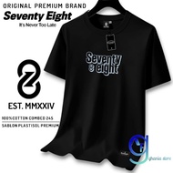 Men's Distro T-shirt Cool Adult Short Sleeve Men's T-shirt Original Seventy Eight