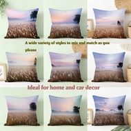 throw pillow case 18x18 16x16 20x20inches Field Sky Tree cushion