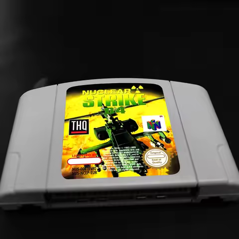 Nuclear Strike 64 Game Cartridge for 64 Bit PAL EUR Consoles N64 Game Card