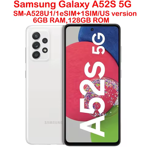Samsung Galaxy A52S 5G Android smartphone A528U1 6.5-inch 64MP NFC 4500mAh Samsung smartphone US ver