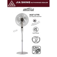 Mistral 16" stand fan with remote / light grey (MSF1679R)