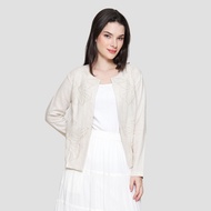 St. Yves Embroidered Linen Blend Jaket Wanita 123285446