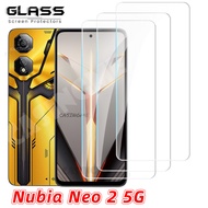 Nubia Neo 2 5G 2024คลุมทั้งหมดฟิล์มกระจกนิรภัยฟิล์มกันรอยด้านหน้าเลนส์แก้วหลังสำหรับ Nubia Neo 2 Nub