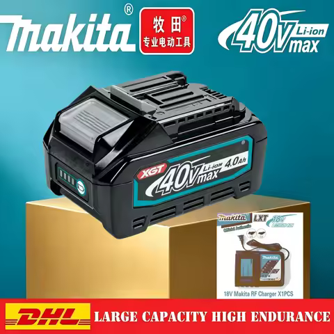 100% Makita 40V Max 4.0Ah Lithium Battery for Makita XGT BL4040F High Output Professional Cordless P