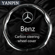 For Mercedes Benz Carbon Steering Wheel Cover Suitable For W124 /W203/W204 /C200/W140/W176/W205/W123/W220/W211