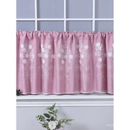 Mini Short Embroidered Small Curtain Small Window Cabinet Decoration Curtain A5L Half Curtain Bedroo