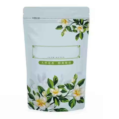 Chinese Jasmine Flower Tea Pot Zipper Bags Jasmine Flower Green Tea Jasmine Dragon Recyclable Sealin