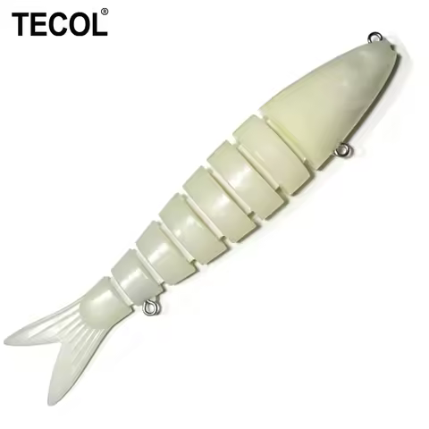 TECOL Multi Jointed Lure Blanks 18.2G 135MM 8 Segmented Swimbait Unpainted Wobbler Fishing Lure for 