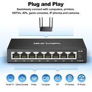 WAVLINK 5 Port Gigabit Unmanagement Ethernet Switch Desktop Ethernet Splitter Home Network Hub Plug 