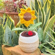Crochet Flowers | Cute Potted Plants 2 | Table Decoration | by.beaniebunny