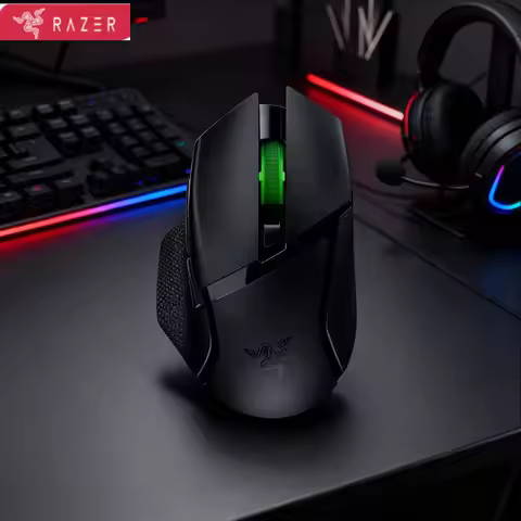 Original Razer Basilisk V3 X HyperSpeed mouse Wireless Gaming Mouse RGB Lighting (2.4 GHz) and Bluet
