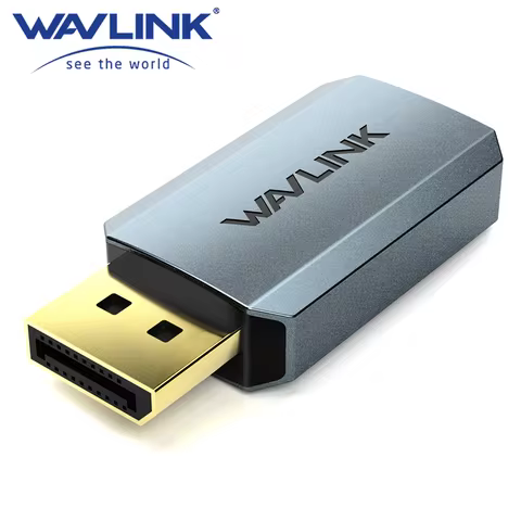 WAVLINK 4K DisplayPort to HDMI Adapter Converter Male to Female Compact Mini Active Adapter 4K/2K@60