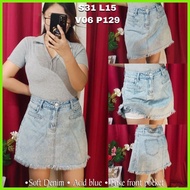 ▧ ♀ Size 31 & 32 Mini-Midi Denim Skirts
