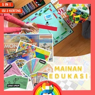 M0n0p0ly 5 In 1 Halma, Chess, Stair Snake, Ludo 7020