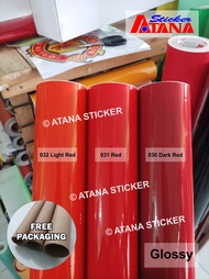 Skotlet Merah Glossy Muda Tua Darah Blood Cabai Light Dark Red Marun Maroon Gloss Kilap Metalik Cutt
