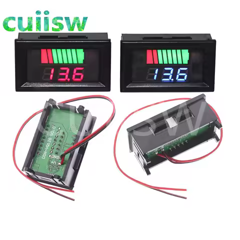 DC 12V-60V 72V 84V ACID Red Digital Lead Battery Capacity Indicator Charge Level Lead-acid LED Teste