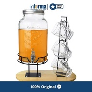 INFORMA - DISPENSER MINUMAN - BEVERAGE DISP 6L W/TOWER STAND+6 CUPS(8)