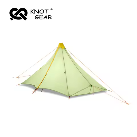 Knot Maya 1P Pyramid Tent Outdoor Ultralight No Pole Tent Camping 20D Nylon Double Silicone Waterpro