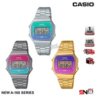 Casio Vintage A168WER A168WERB A168WERG Original Gradient Dial Digital Watch EL Backlight