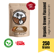 ORGANIC FIELDS Organic Flaxseed (250g) | Brown Flaxseed & Golden Flaxseed