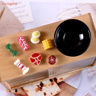 [risingmp] 8pcs/set Dollhouse Miniature Metal Pot Soup Pot Hot Pot Doll House Kitchen Furnitures Coo