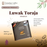 Semekar Coffee - Canned Arabica Coffee Bean Powder Luwak Toraja Specialty Premium Gift