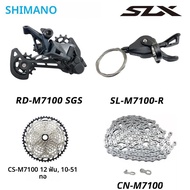 SHIMANO Deore SLX M7100 1X12S Groupset 12V Shift Leverด้านหลังDerailleurสําหรับจักรยานเสือภูเขาFlywh