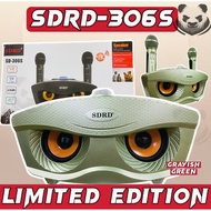 [ SPEAKER BURUNG HANTU ] SDRD X LIMITED EDITION GRAYISH GREEN 306 s WITH BLUETOOTH KARAOKE SYSTEM DU