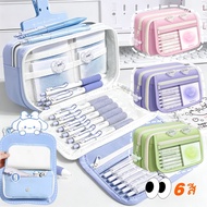 Pencil Case Transparent 9 Layers Can Hold A Lot Of Things Stationery Bag High School Students