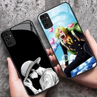 YS-74 monkey D Luffy HD Glass Casing for Samsung A05S A35 A55 A24 A14 A15 A04S A34 A25 M15 A54 S21 F