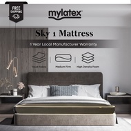 MyLatex Sky 1 High Density Foam with reinforced foam, Single, Super Single, Queen Mattress