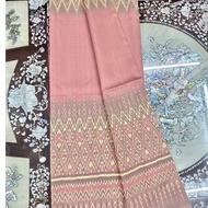 Silk Sarong Woven 6-Shuttle Natural Color Size 1x2 Meters Light Pink Code L1-ST-0330690