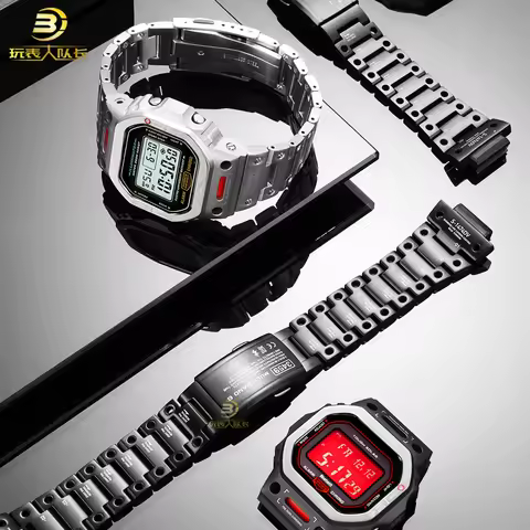 For Casio Small Square Watch DW-5600/GW-M5610 GW-B5600 GW5000 Modified Metal Case Stainless Steel St