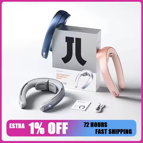 JisuLife Neck Fan Pro1 Hanging Neck Fan 100 Files Wind Power Super Long Battery Life Hanging Neck Sm