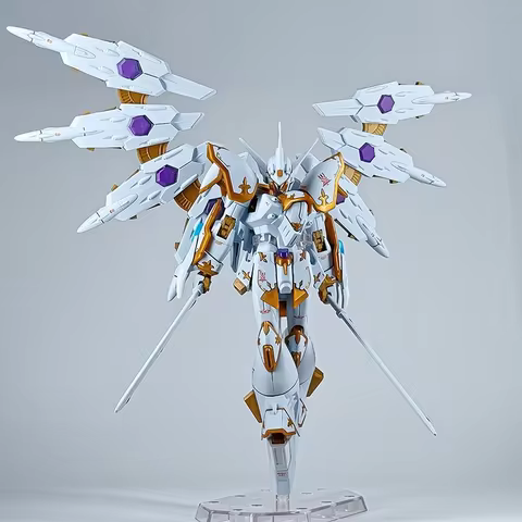 Hg 1/144 Seed Freedom Black Knight Squad With Light Wings Water Sticker Action Figures Assembled Mod