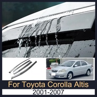 Door Visor For Toyota Corolla Altis 2001-2007 2002 2003 2004 2005 2006 Rain Visor Rain Guards Window