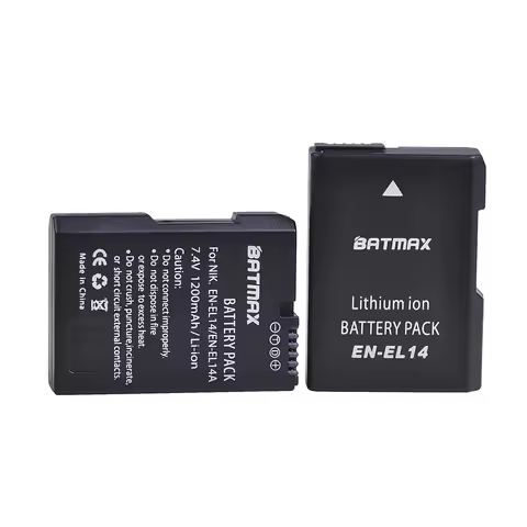 Batmax EN-EL14 Bateria EN-EL14A EL14 1200mAh Camera Battery for Nikon DF D3100 D3200 D3300 D3400 D56