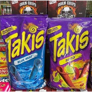 Takis FUEGO & BLUE HEAT Hot Chili Pepper & Lime Tortilla Chips ขนม usa