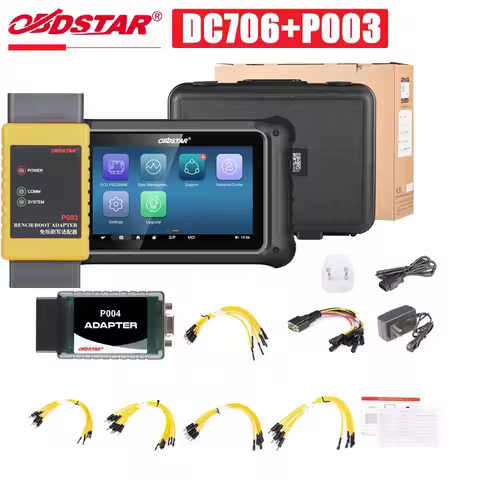 [Full Version] OBDSTAR DC706 ECU Tool and OBDSTAR P003 KIT for Car and Motorcycle with ECM+TCM+BODY 