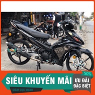 Removable sticker for Exciter 135 Lc gold and black with dollar print